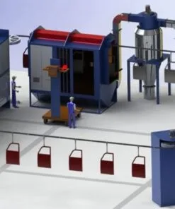 1 số mẫu dây chuyền sơn tĩnh điện tự động